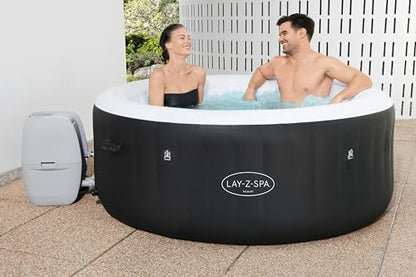 Bestway LAY-Z-SPA Miami AirJet™ Whirlpool, 180 x 66 cm, 2-4 Personen, rund, schwarz